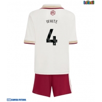 Camisa de Futebol Arsenal Ben White #4 Equipamento Alternativo Infantil 2025-26 Manga Curta (+ Calças curtas)